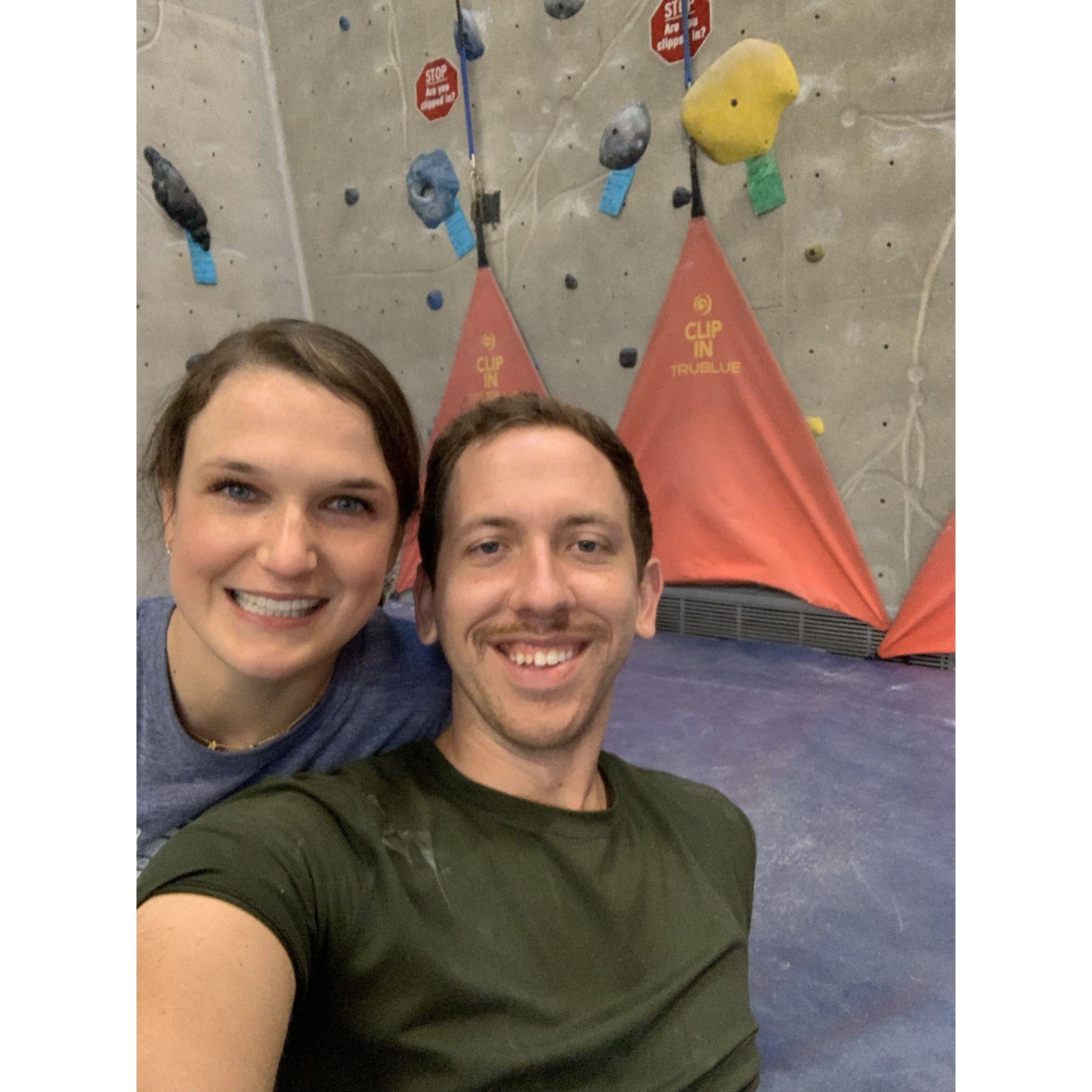 Rock climbing together!