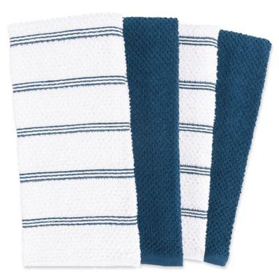 Piedmont Kitchen Towels in Blue (Set of 8)