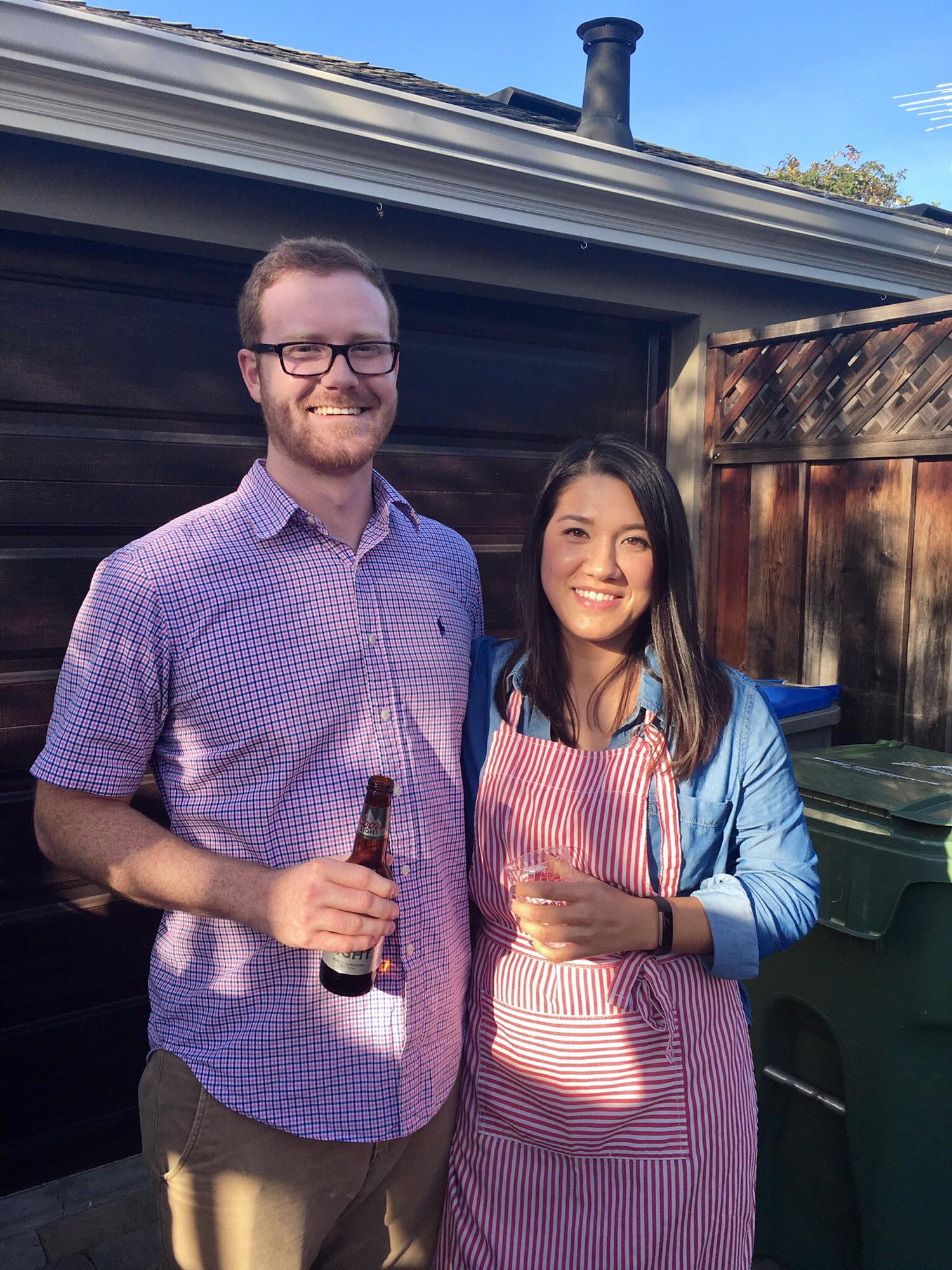 Thanksgiving 2016 - our first photo together