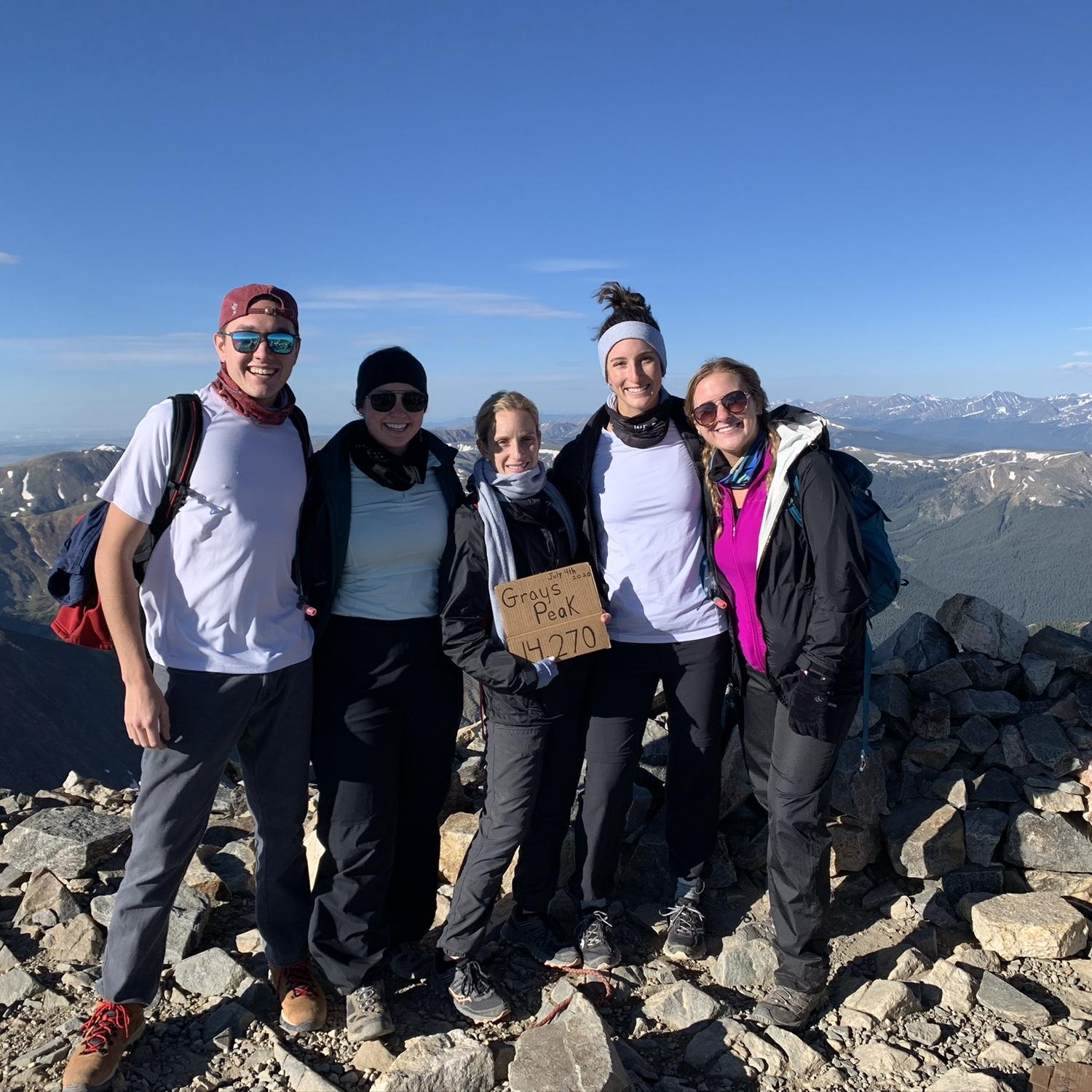 The first day we met - July 4, 2020. Our mutual friend, Kendall, invited both of us on a hike. We hiked our first 14er, Gray's and Torrey's.