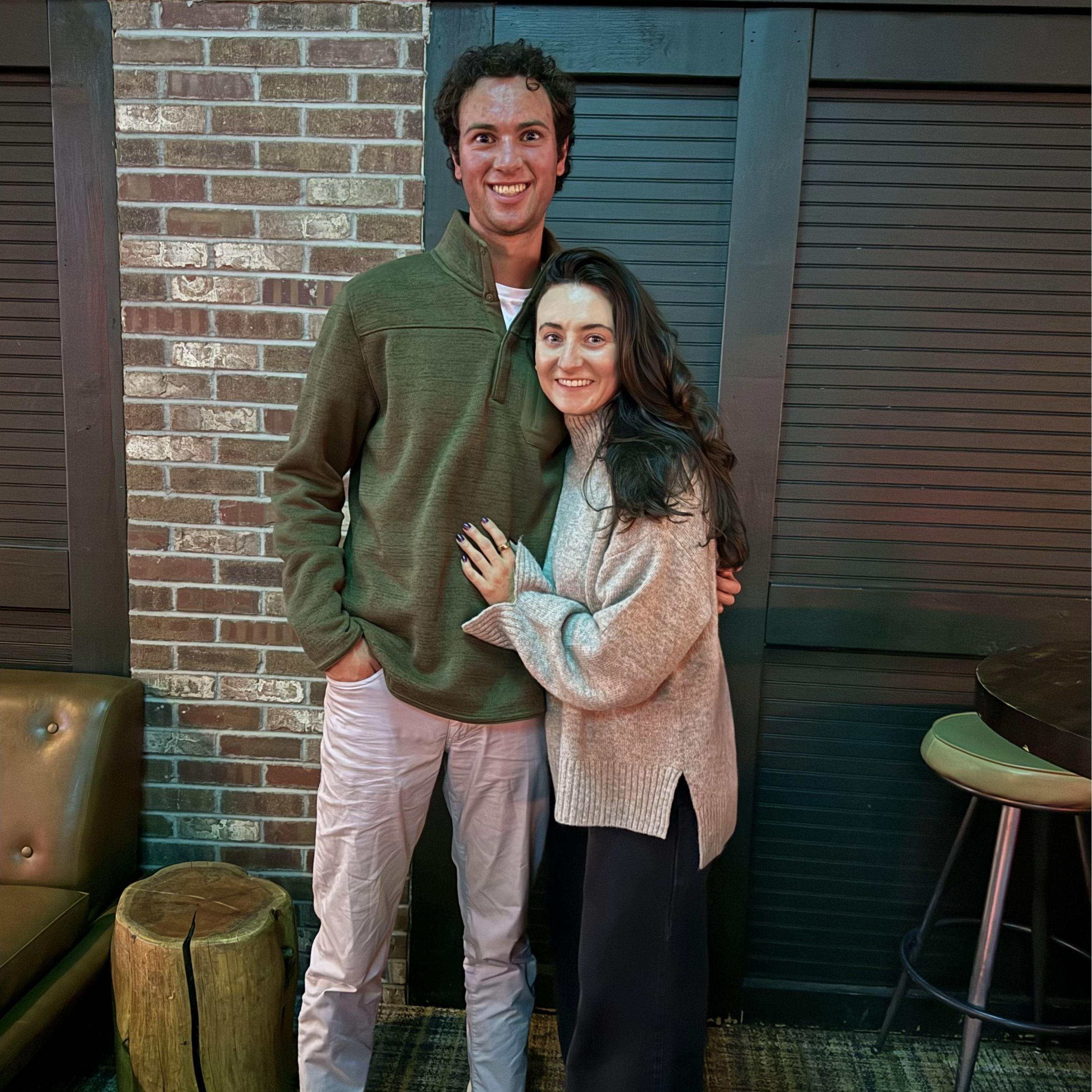 Second date after becoming "official". Natalie learned that Michael was a much better bowler than she was!
