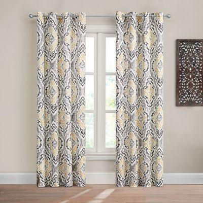 Design Solutions Caleb Grommet Light-Filtering Window Curtain Panel (berry)-84 inches