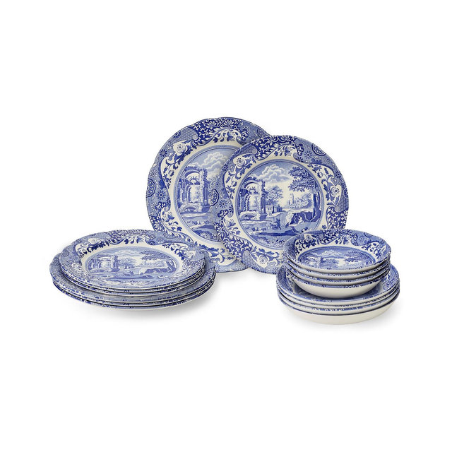 Spode Blue Italian 16 Pc. Dinnerware Set, Service for 4