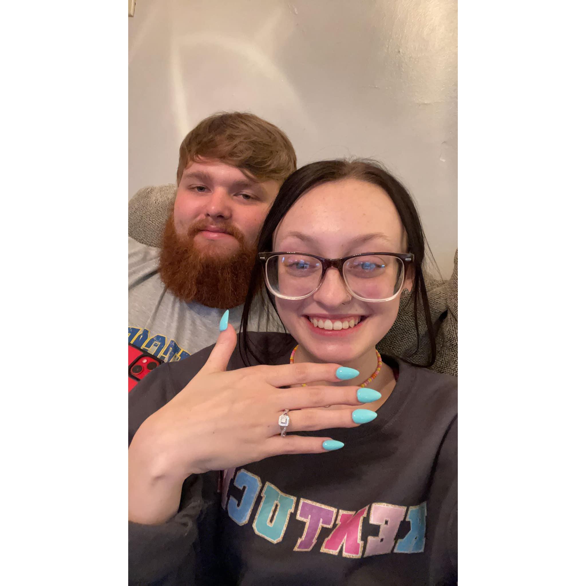 The day we got engaged!