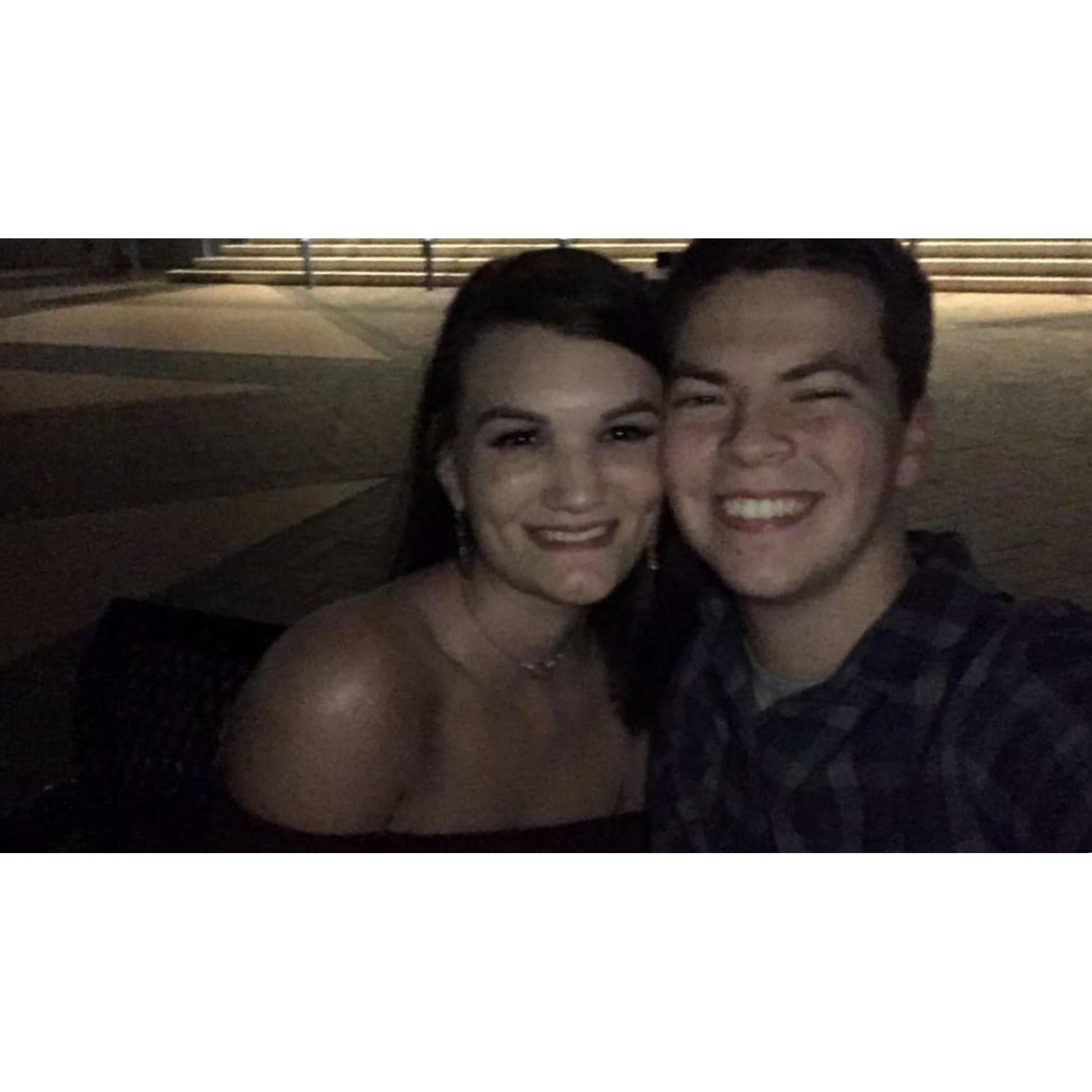 Dinner date to Black Rock Grill and then walking along the Tampa Riverwalk!