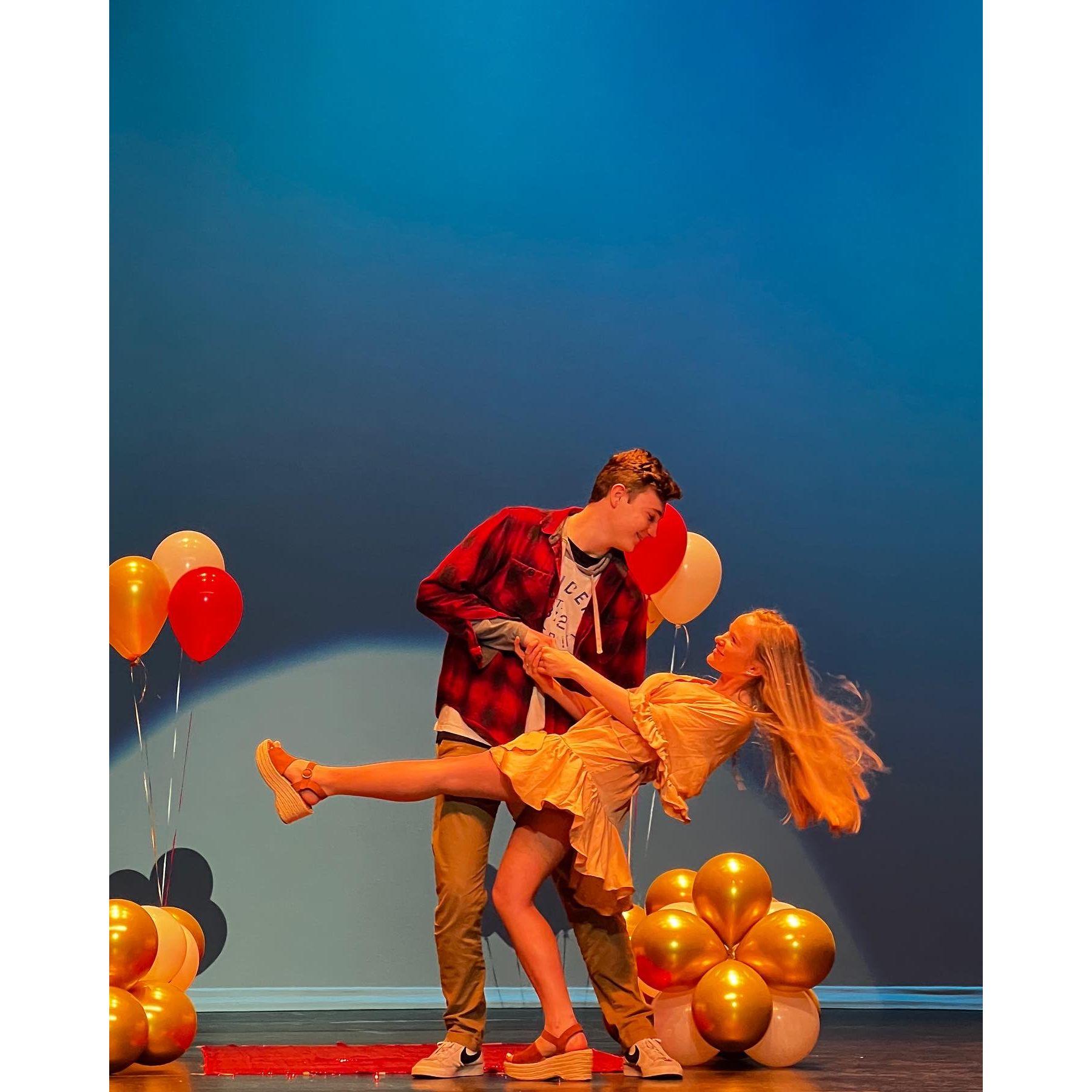 When Adrian competed for Mister Lander and we won the crowd over.