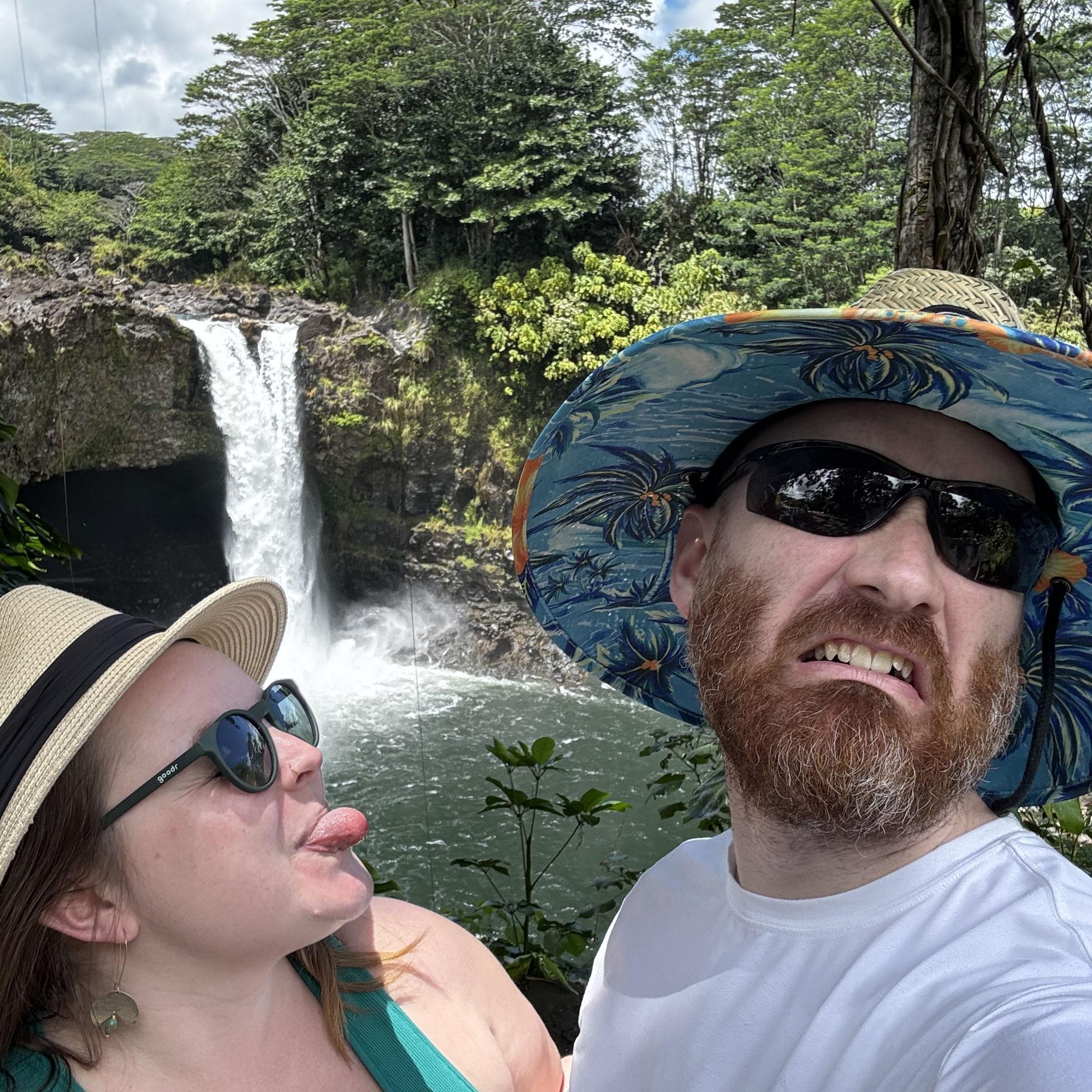 Rainbow falls in Wailuka State Park, Hawaii