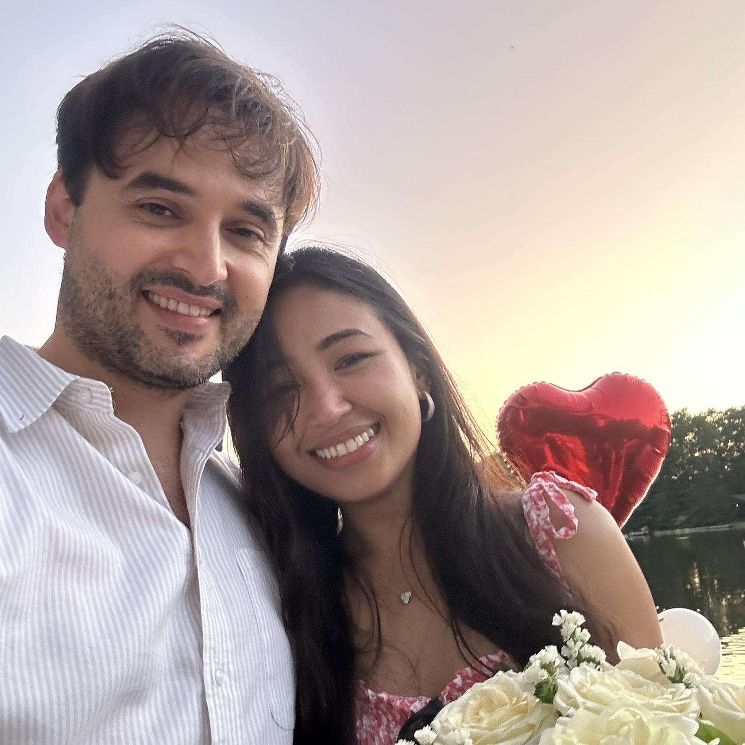 Officially engaged!!! And apparently Kareen is so shocked she even forgot to show off the ring! Sept, 2024