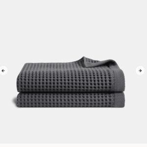 Dreamweave Waffle Bath Sheets in Color Slate