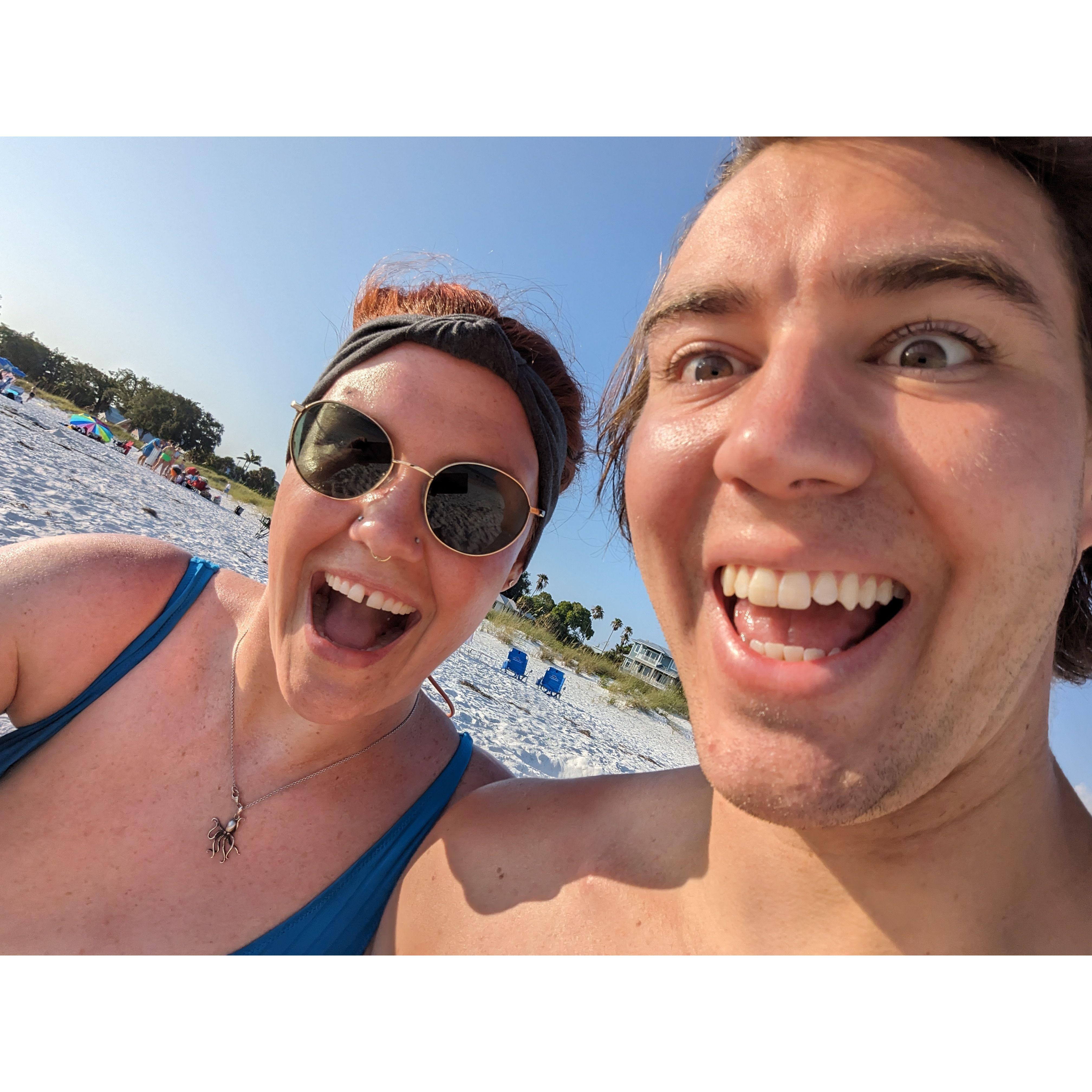 The manic joy of playing in the ocean when you've been landlocked too long