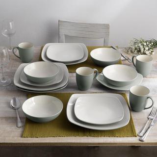 Colorwave Square 16-Piece Dinnerware Set, Service for 4