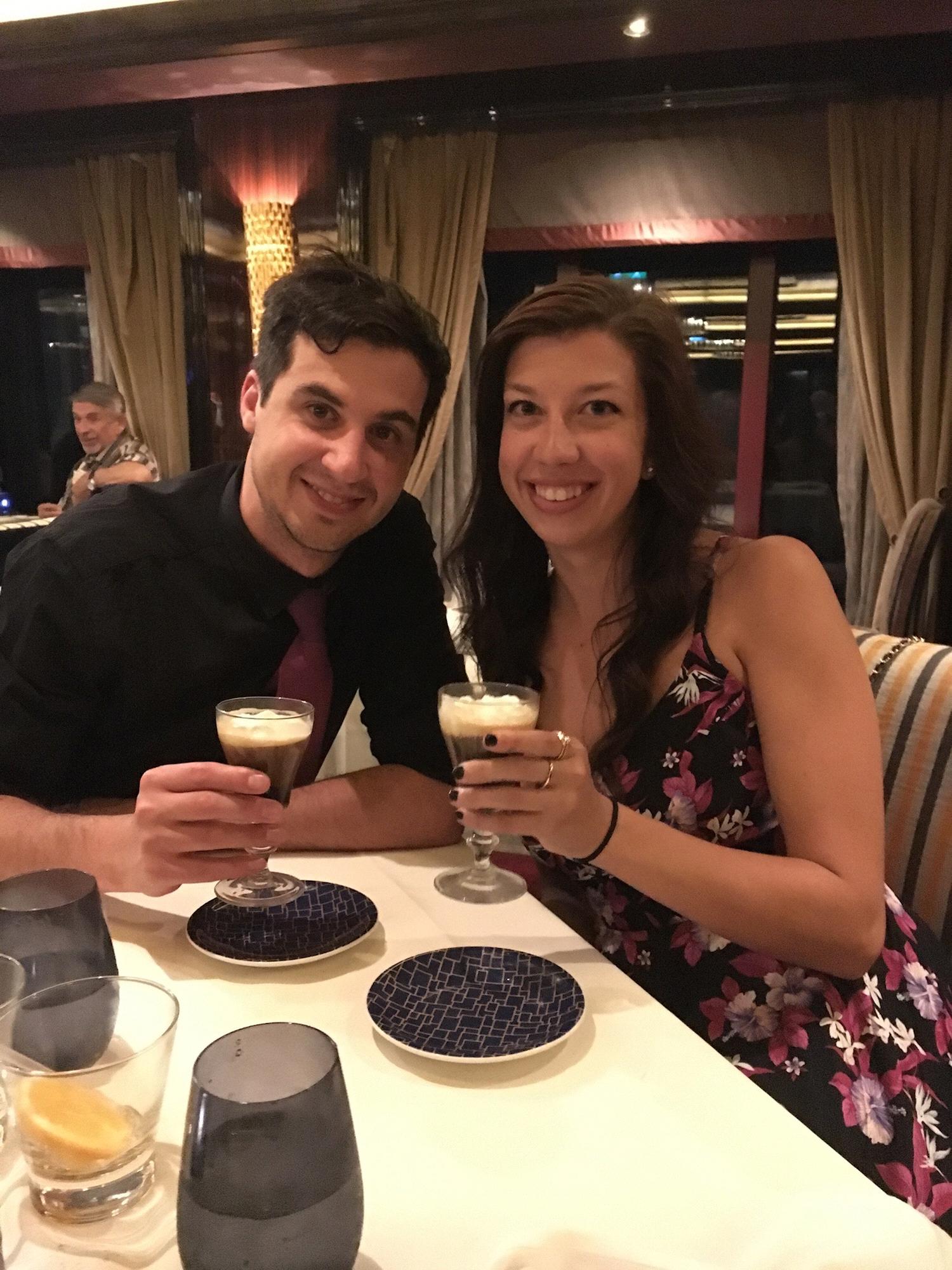 Dessert drinks on our cruise!