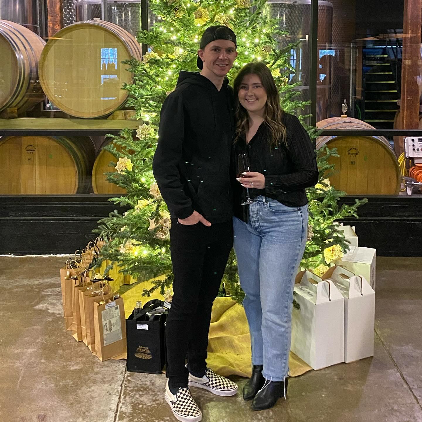 Wine tasting in Buffalo on a Friends NYE trip!