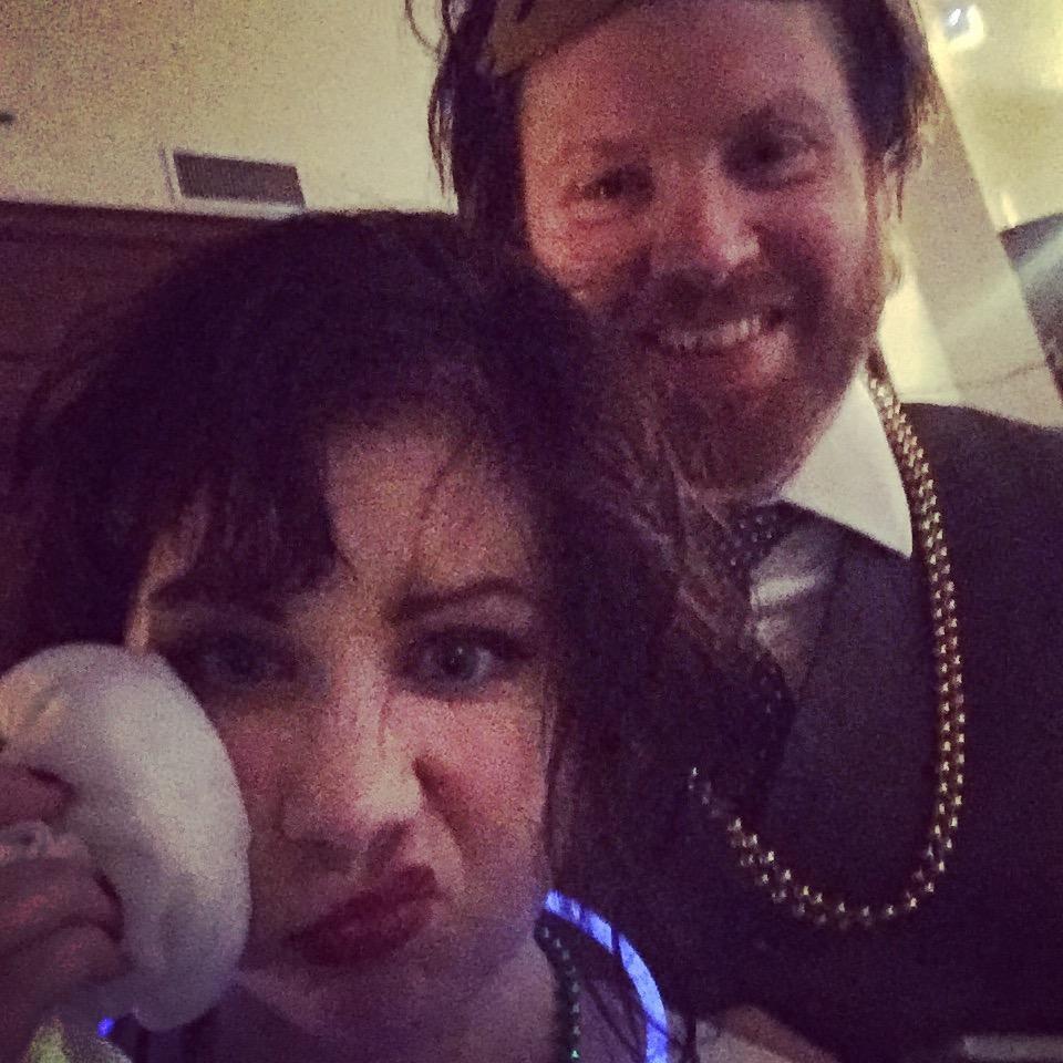 Black eye on the dance floor!