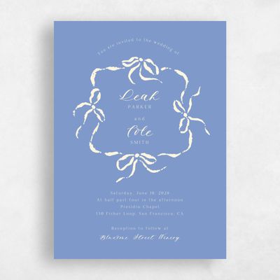 Multi-Colored Wedding Invitation - Quinn Portrait