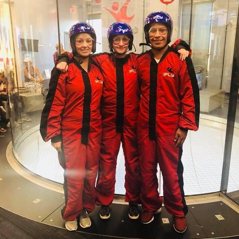 Indoor skydiving