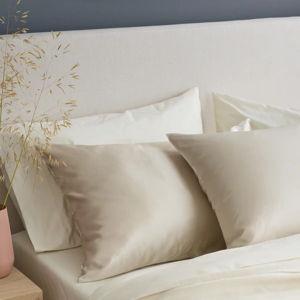 King - 100% Mulberry Silk Pillowcase in Champagne