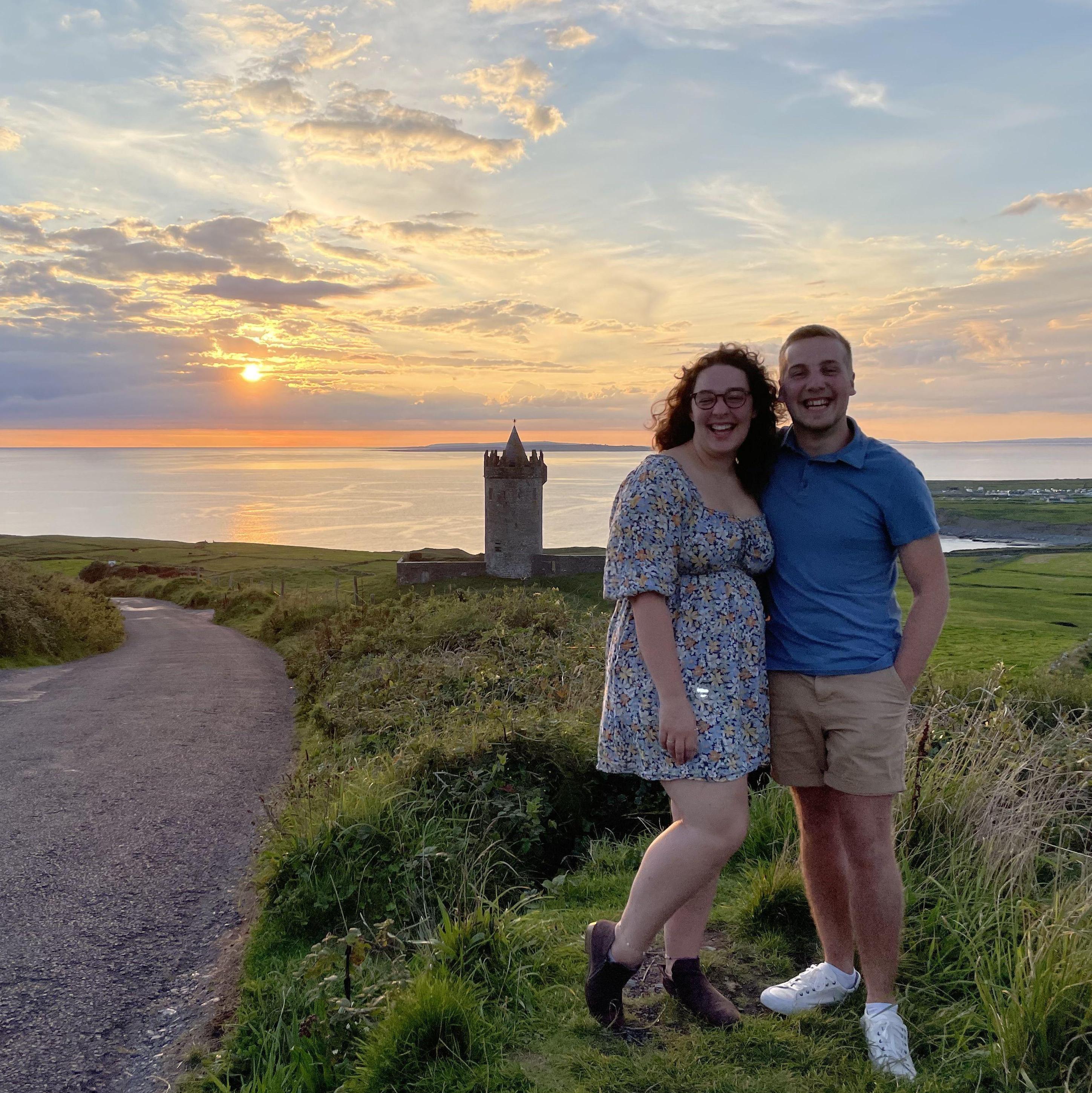 The nicest elderly couple offered to take this photo of us in Ireland!