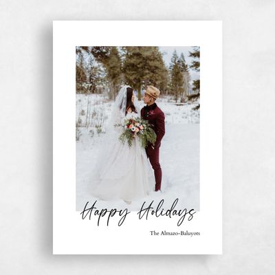 White Standard Holiday Card - Lehigh
