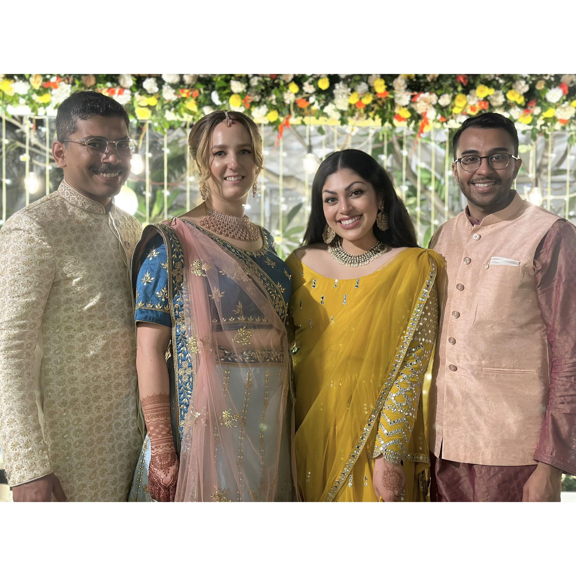 traveling to India to celebrate Rahul and Alex's wedding