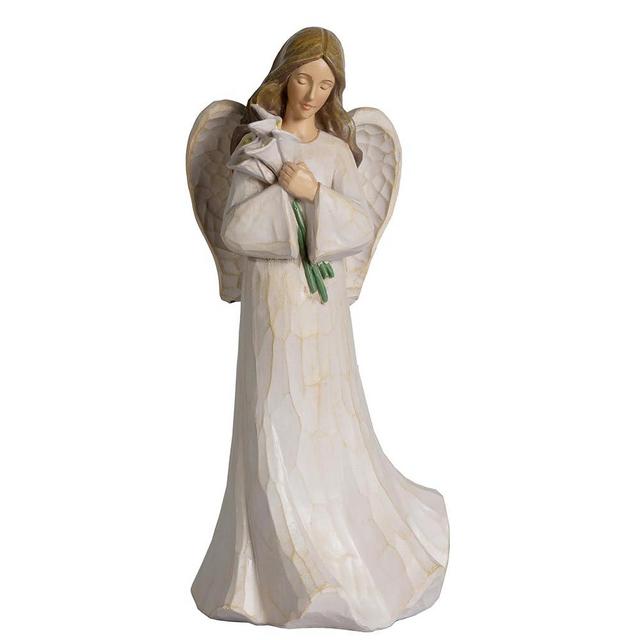 Grace4Joy Guardian Angel Figurines - Birthday Figurines Calla Lily Gifts, Hand Painted Healing Angel Figures for Thanksgiving, Christmas, Mother's Day