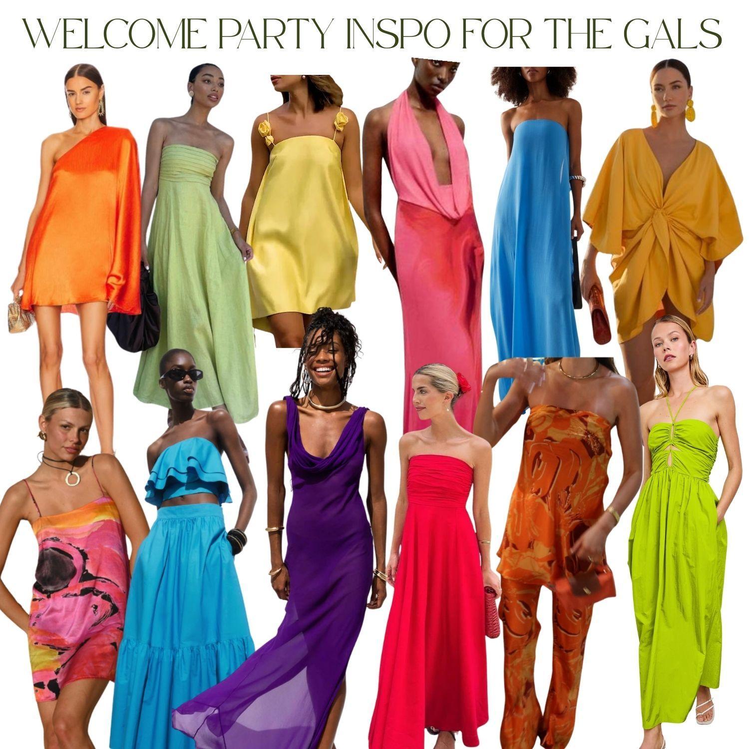 Beachy Cocktail - long & short dresses, jumpsuits, just make it colorful. The welcome party is outside. If you’d like to bring a light jacket feel free. Heaters are available if need