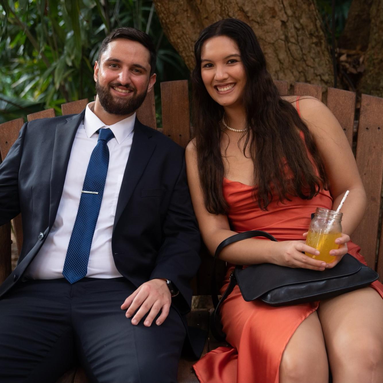 at a friend’s wedding