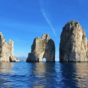 Boat tour of the Amalfi Coast on our honeymoon