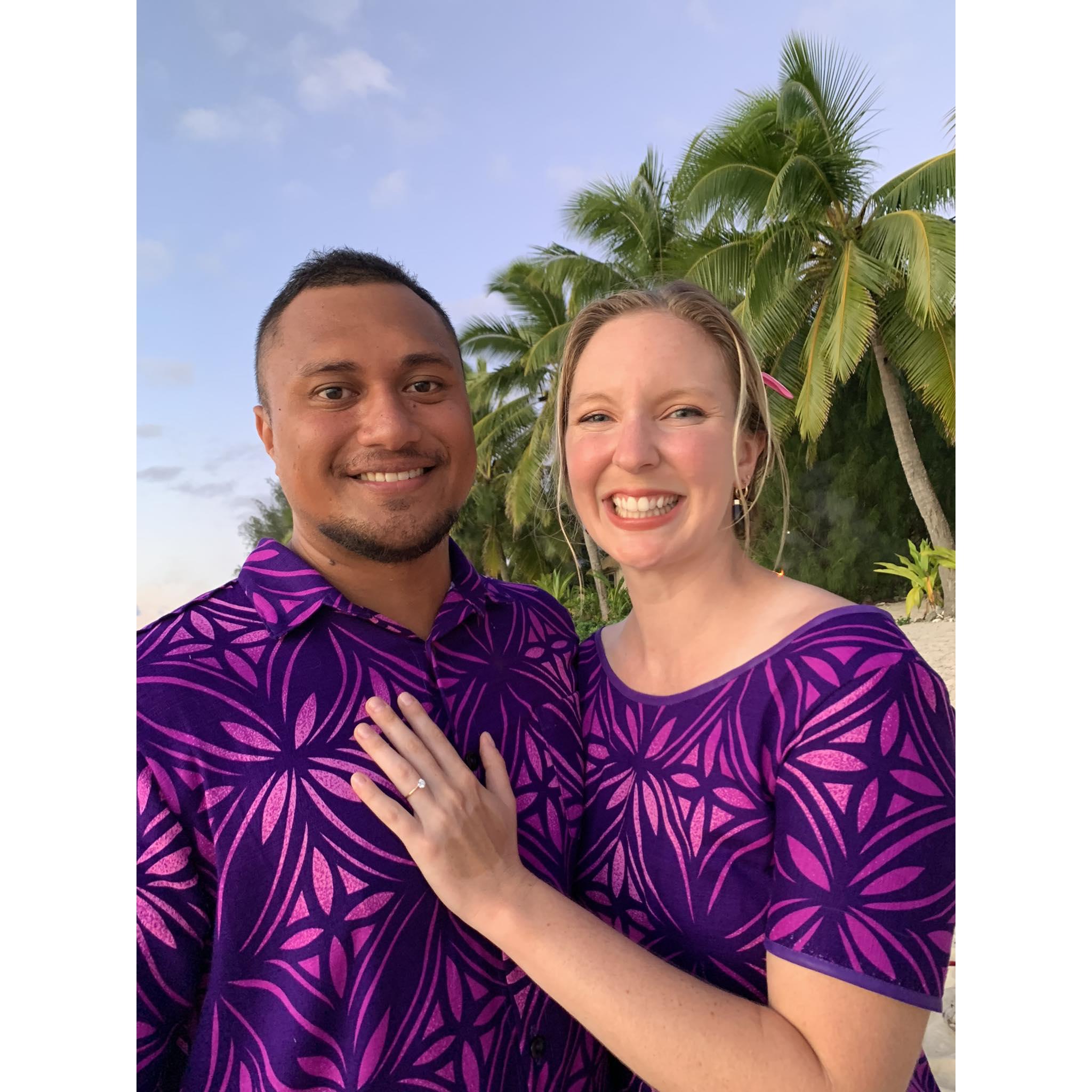 What a magical day! Our engagement was followed by dinner & watching an island dancing performance (and participating ha!)