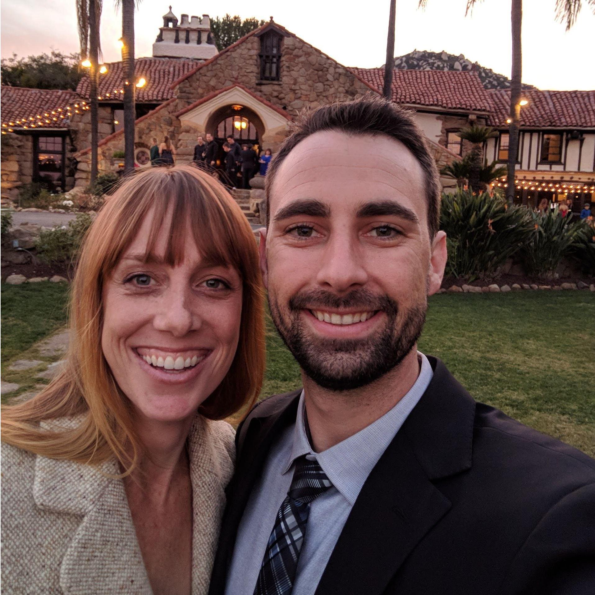 At Dan and Clara's wedding :)