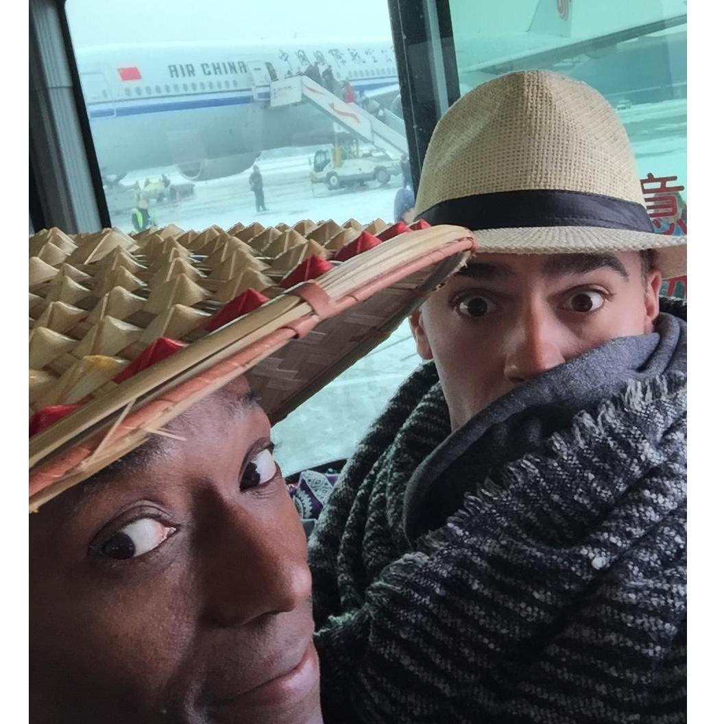 On our way to Thailand from an incredible day in Beijing January 2016
