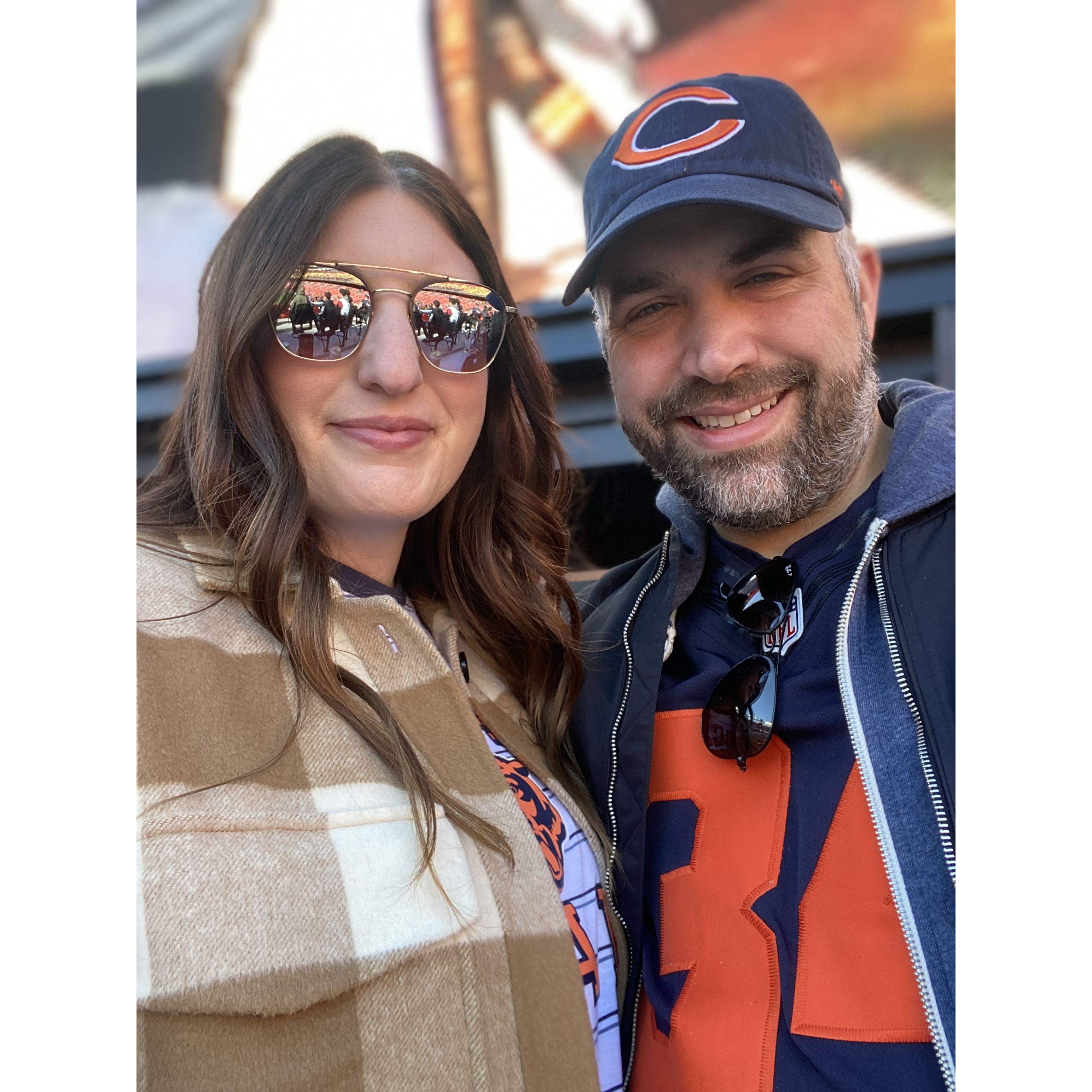 Rachel's first Bears game