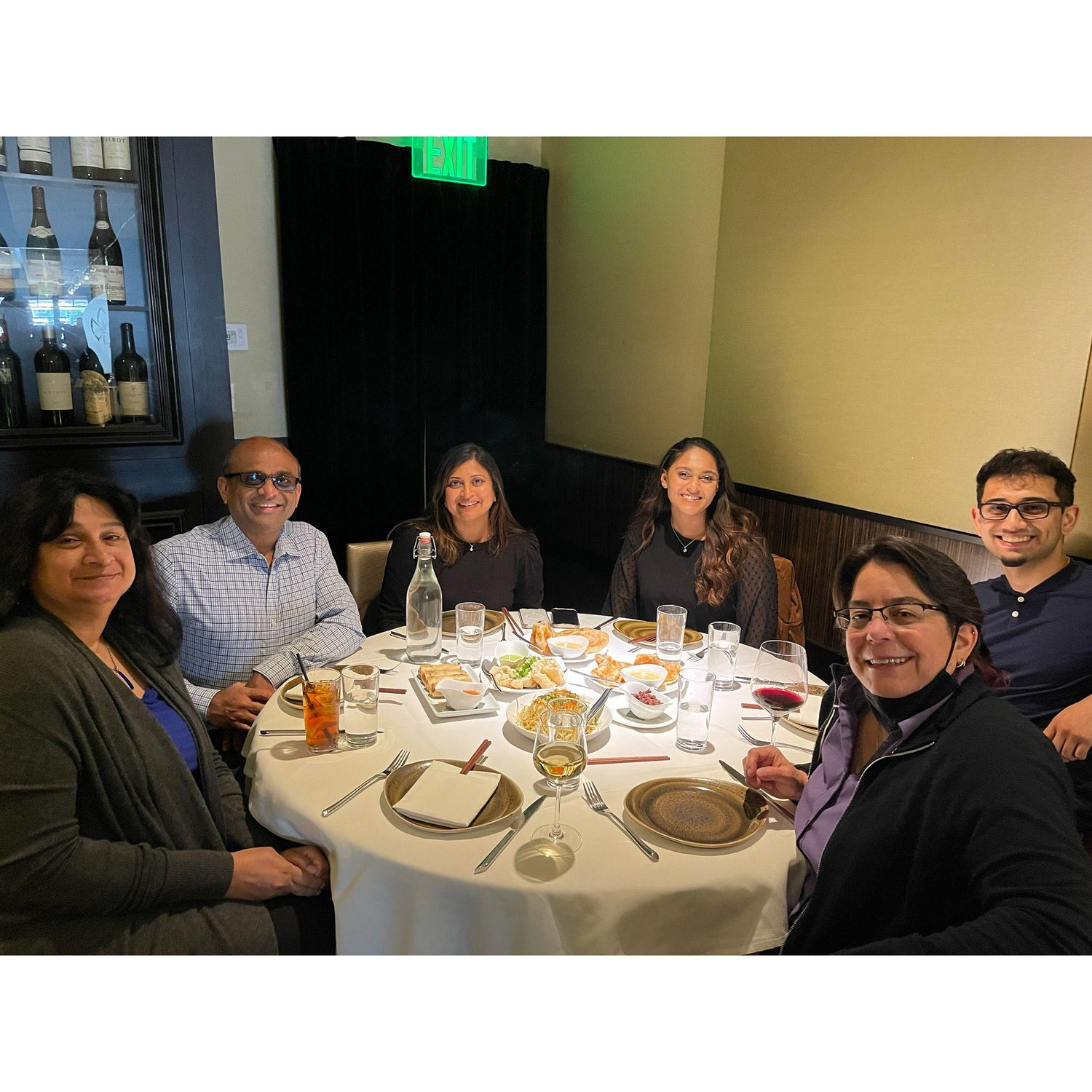 First family dinner with both Arjun and Shivani's parents!