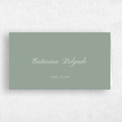 Sage, Green Wedding Place Card - Pasquo