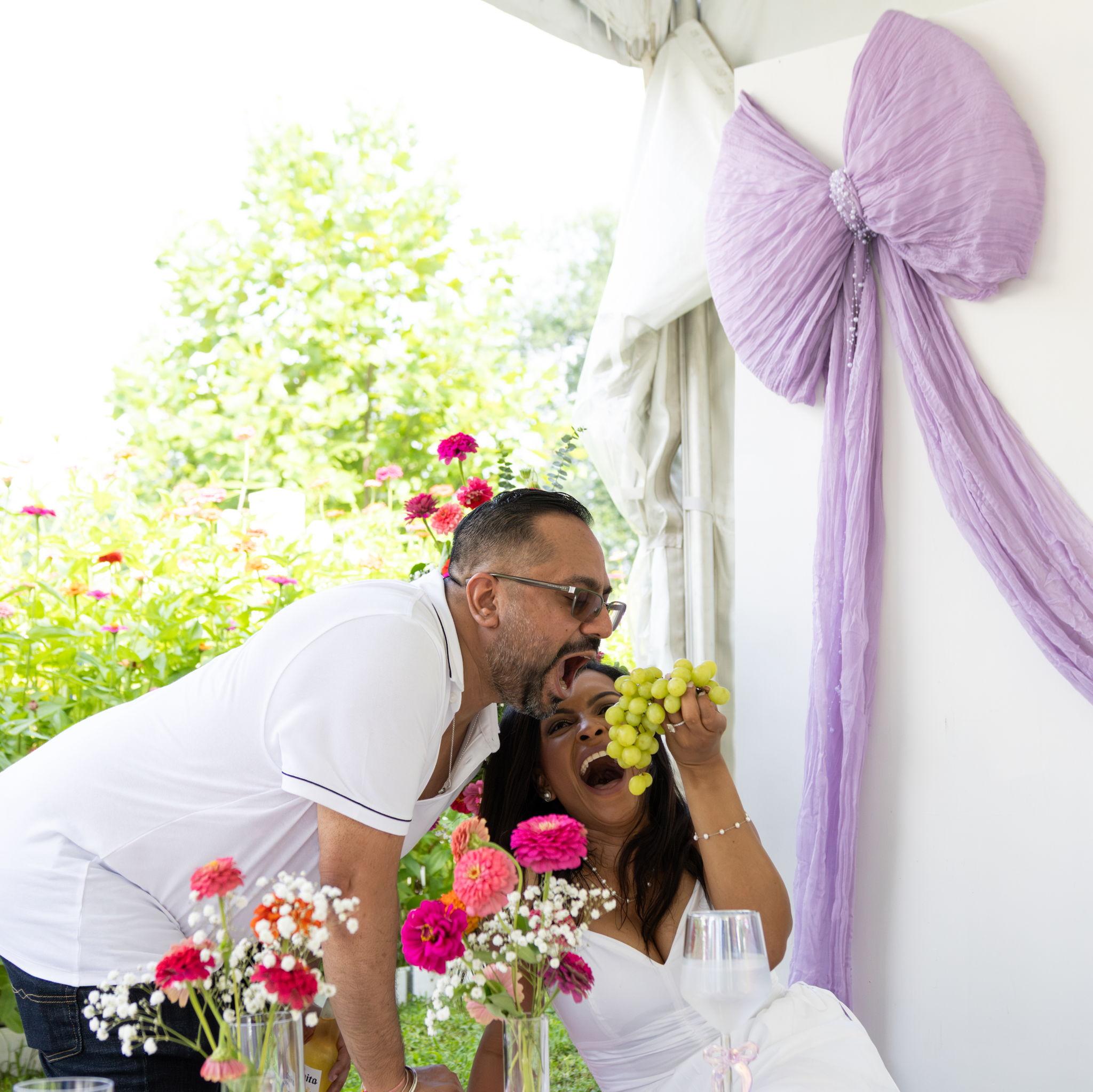 Because every great love story needs a little drama… and a handful of grapes.