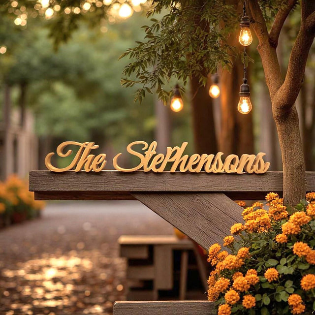 Freestanding Last Name Sign | Stackable Names for Bride & Groom Table Decor | Personalized Name Sign | Wedding Name Sign | Anniversary Gift