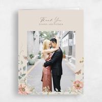 Beige Wedding Thank You - Aurelia Photo