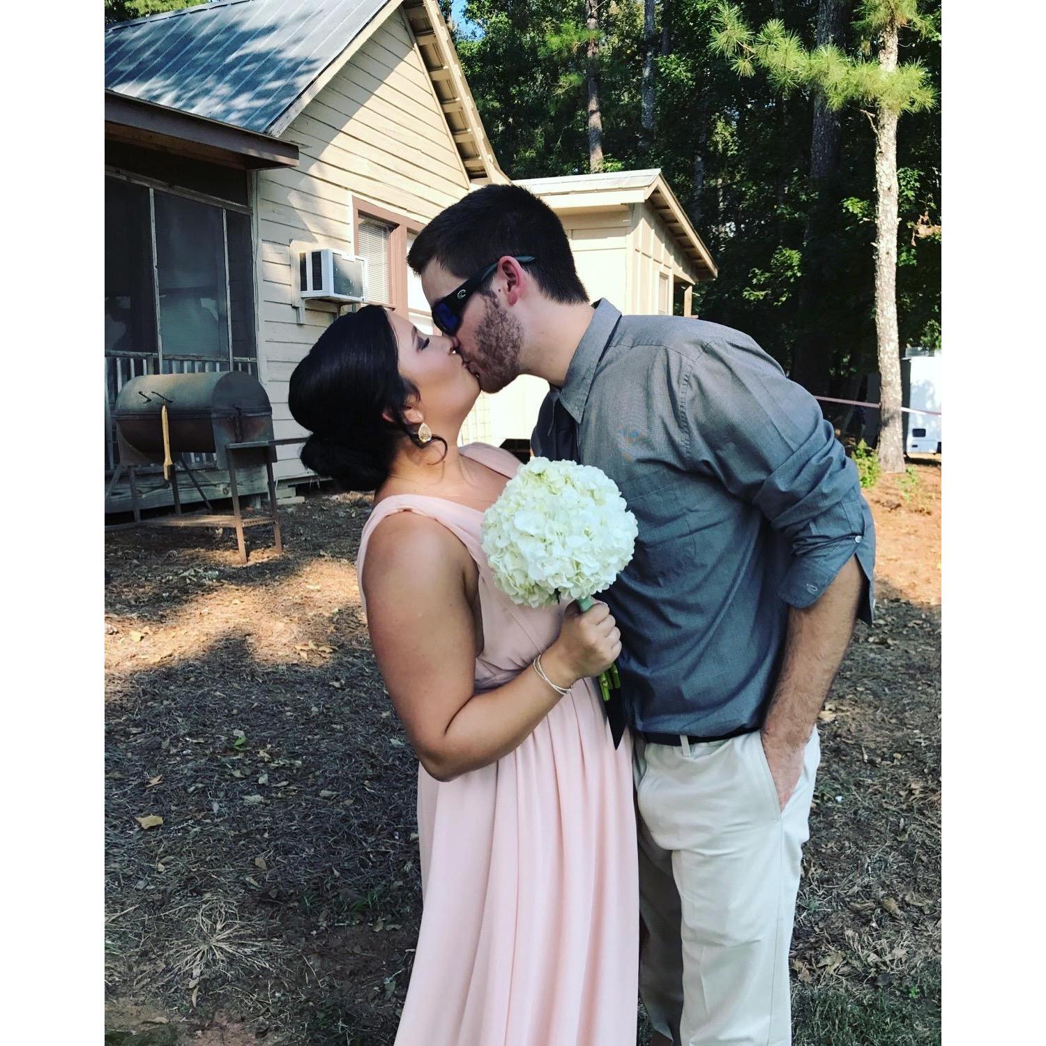 My handsome wedding date!
