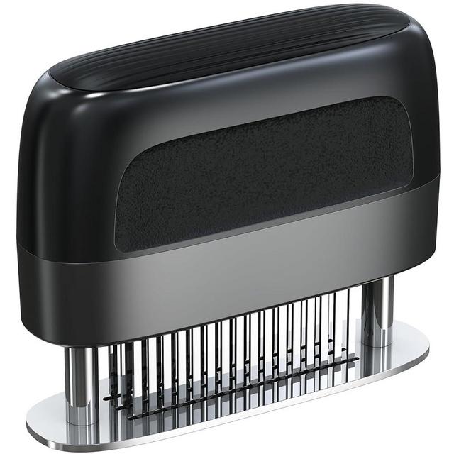 Hogance Meat Tenderizer Tool with 100% Stainless-Steel Needle Blades, Men's & Women's Kitchen Gadgets, Heavy-duty Meat Tenderizer Cooking Gadget for Steak, Chicken, Pork, Fish, BBQ, Black