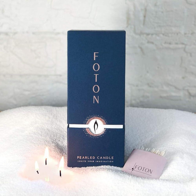 Foton Pearled Candle 18 Oz - Mulled Magic Fall Scent Non Toxic Luxury Long Lasting Powder Candles up to 120 Hours - Refillable Candle Sand with 30 Wicks for Candle Making
