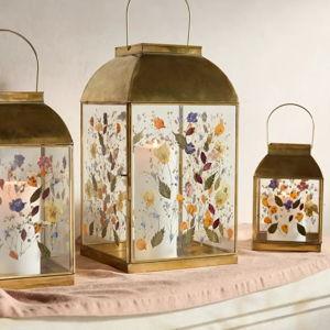 Pressed Floral Lantern : Medium