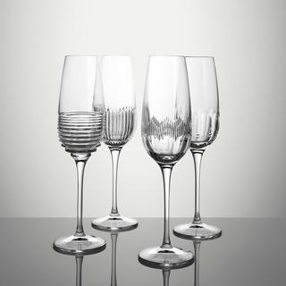Mixology Assorted Flute Glass, Set of 4