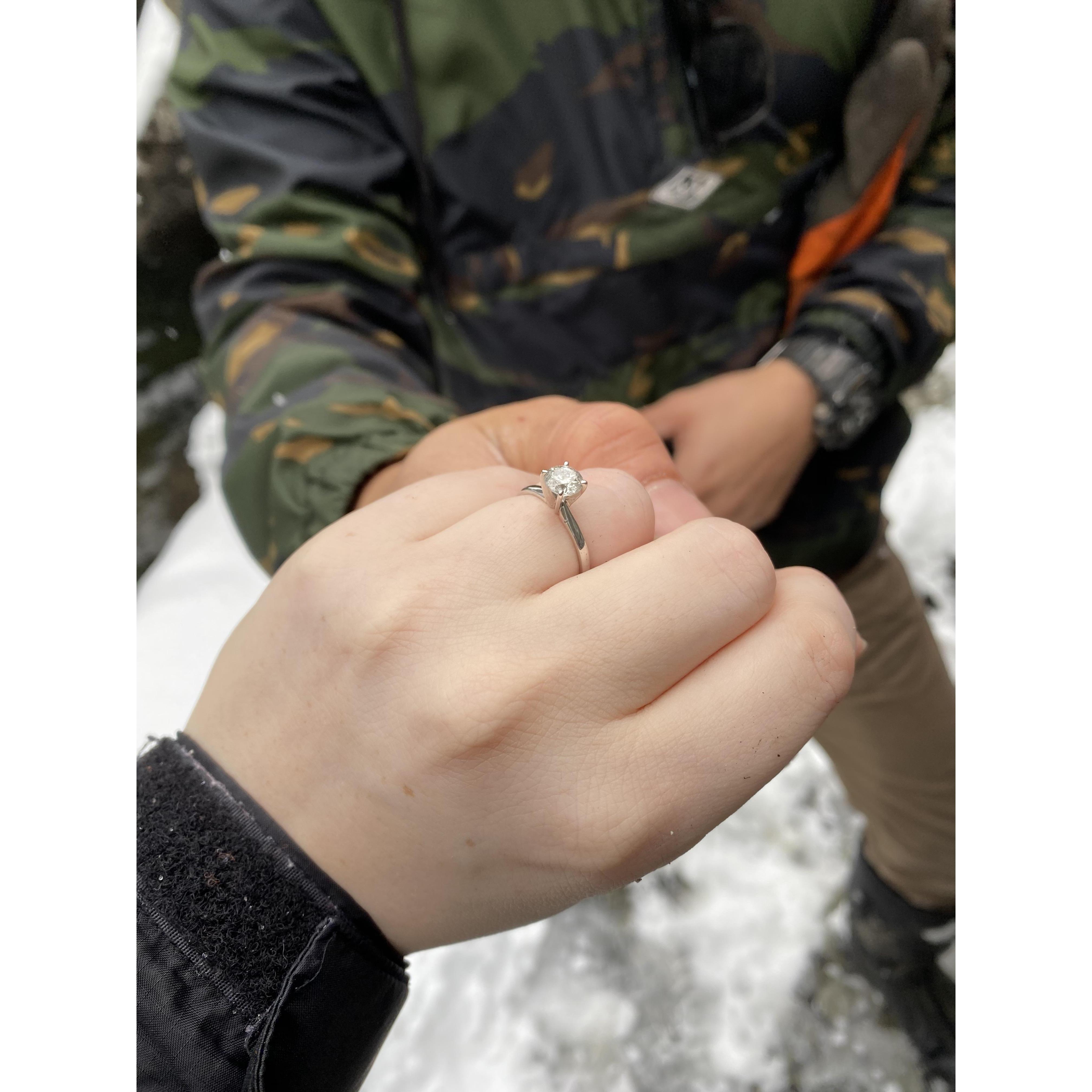 She said Yes!
