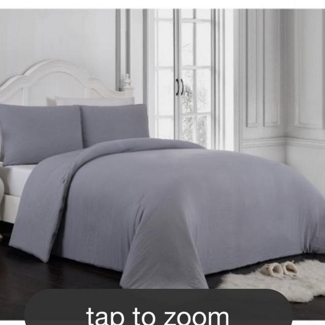 3pc Gweneth Super Soft Comforter Set (GRAY)  - Geneva Home Fashion