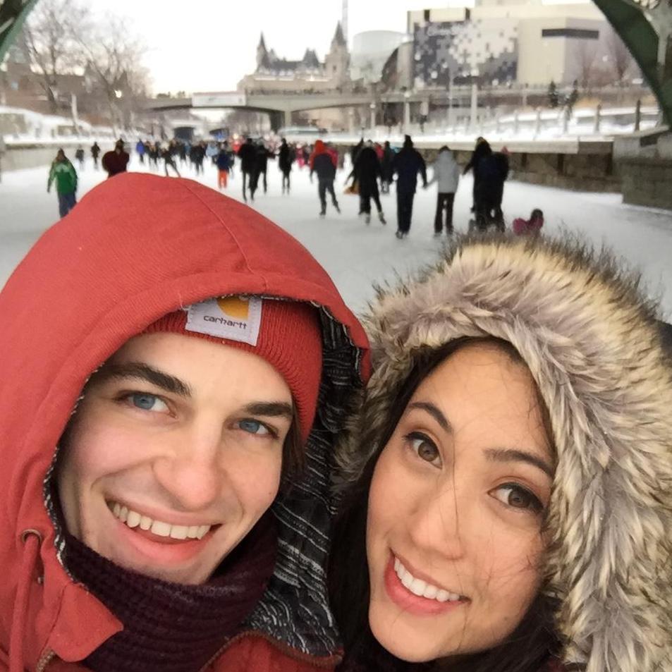 Skating on the Ottawa Canal during the capital's annual Winterfest!