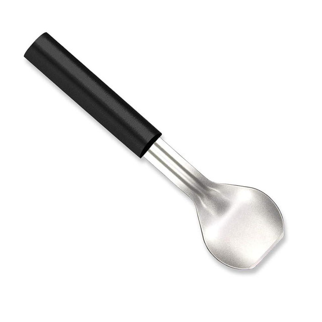 Rada Cutlery Ice Cream Scoop (W237), 2.38" x 2.38" Stainless Steel Bowl, Black Handle, Pack of 2