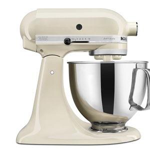 KitchenAid Artisan Series 5 Quart Tilt Head Stand Mixer with Pouring Shield KSM150PS, Almond Cream