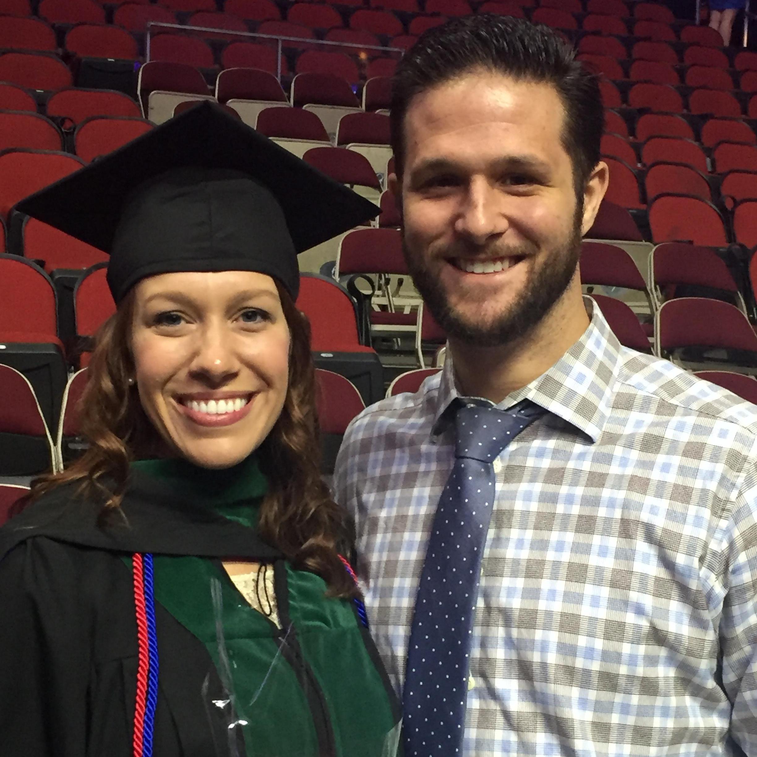 Jessica's medical school graduation ceremony and Alex's first time in Des Moines!