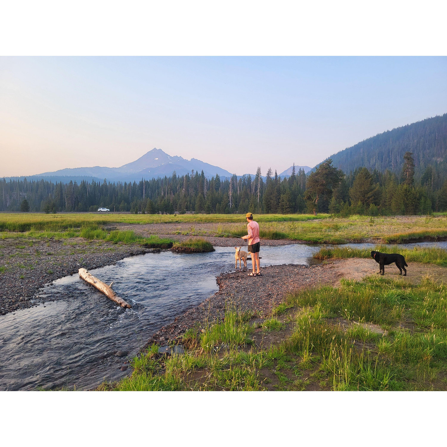 Moments before we got engaged in the mountains near Bend, OR