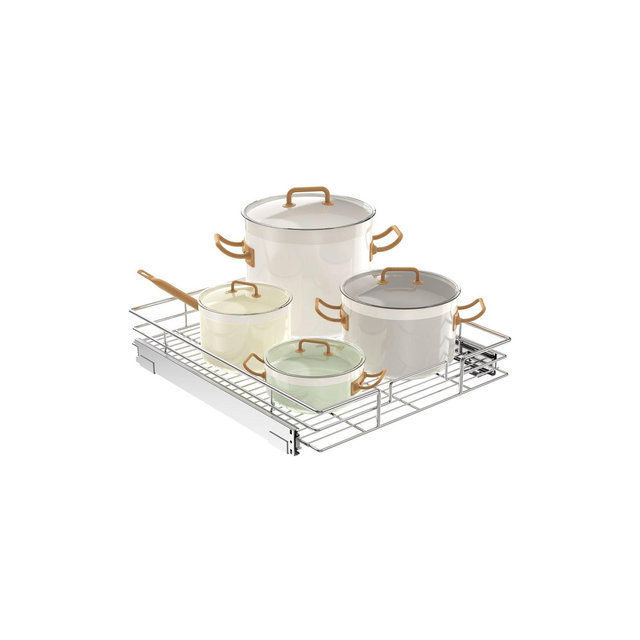 LOVMOR Pull Out Cabinet Organizer, Cabinet Pull Out Shelves 20" W x 21" D, Heavy Duty Cabinet Drawers Slide Out Kitchen